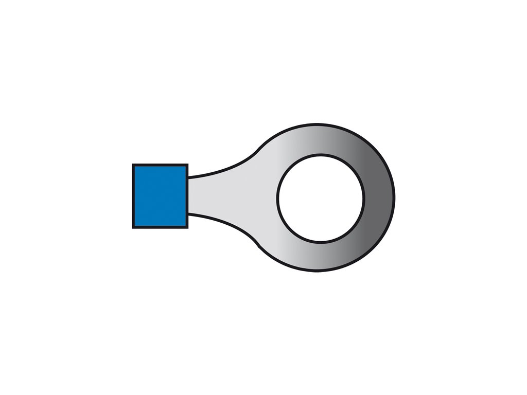 Carpoint Ring Kabelschoen 560 M6 Blauw 10 Stuks