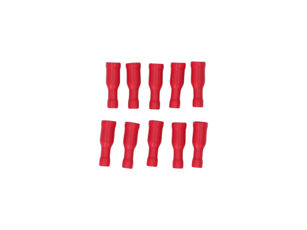 Carpoint Rondstekkerbus 548 Rood Ø 4.0mm 10 Stuks