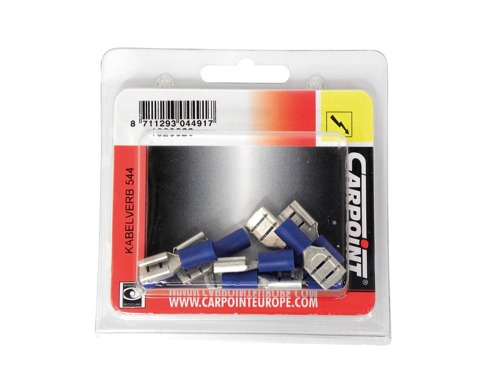 Carpoint Vlakstekerhuls 544 Blauw 8.0x0.8mm 10 Stuks