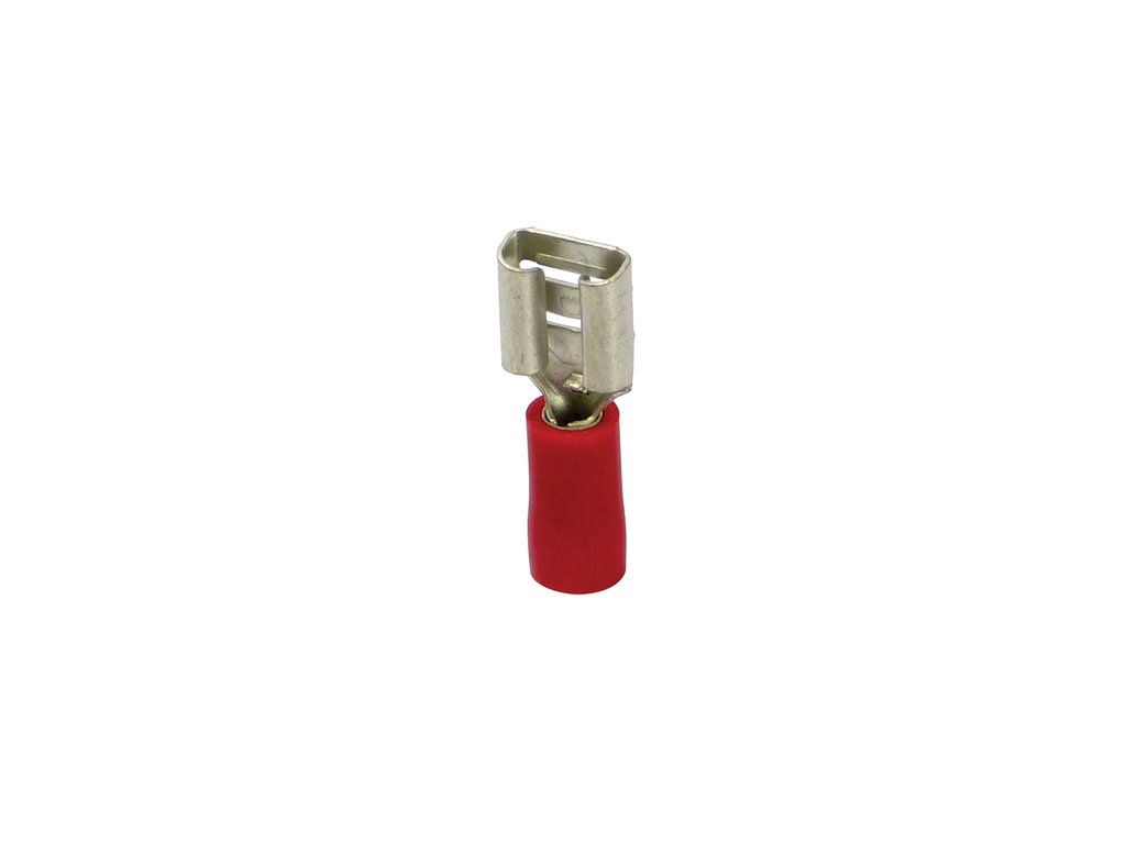 Carpoint Vlakstekerhuls 541 Rood 6.3x0.8mm 10 Stuks