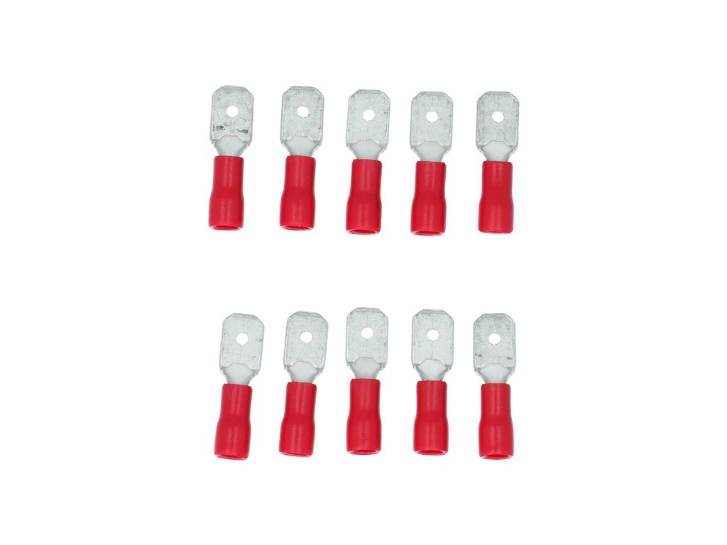 Carpoint Vlakstekker 540 Rood 6.3x0.8mm 10 Stuks