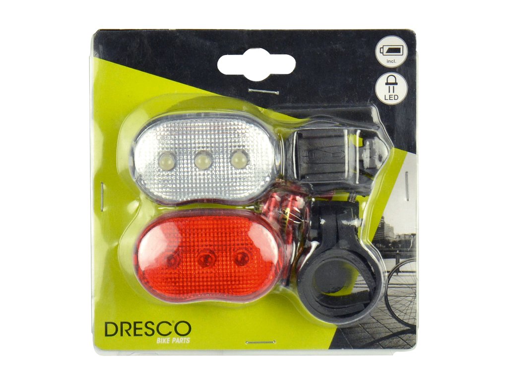 DRESCO FIETSVERLICHTINGSSET LED CLASSIC