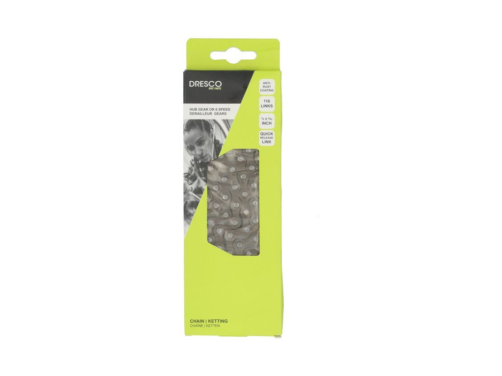 Dresco Fietsketting City Naafversnelling/ 6 Speed 116 schakels
