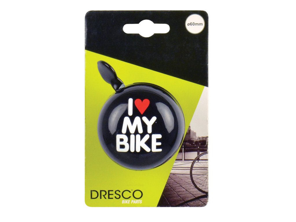 Dresco Fietsbel Ding dong I Love My Bike