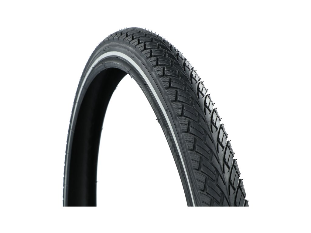 Dresco Anti-Lek Buitenband Metro Elite 28x1 5/8x 1 3/8 (37-622) Reflectie Zwart