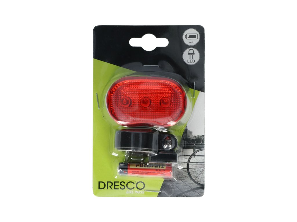 ACHTERLICHT 3 LED OP BATTERIJEN
