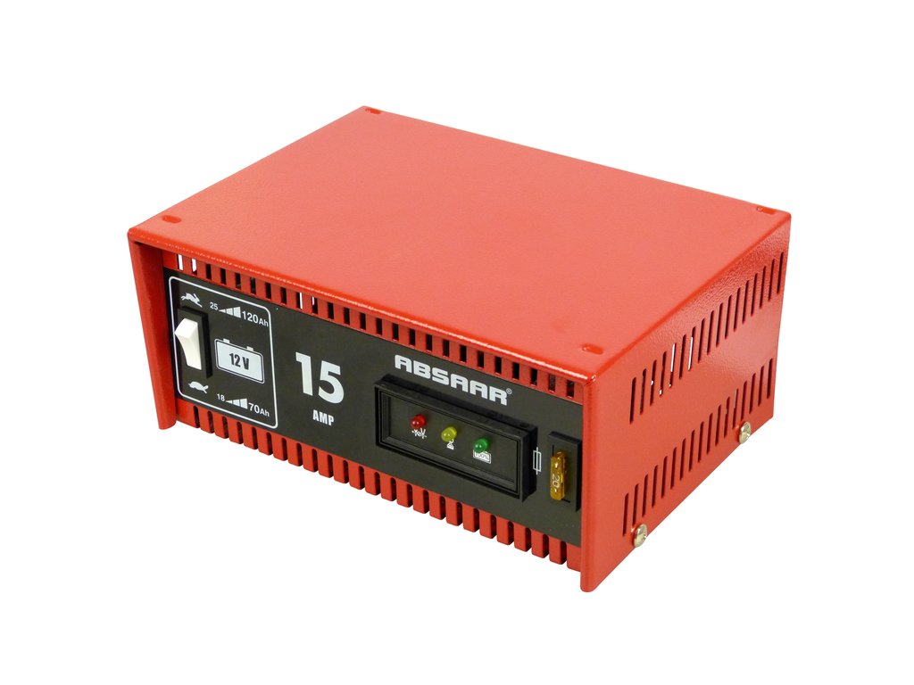 Absaar acculader 12V 15A