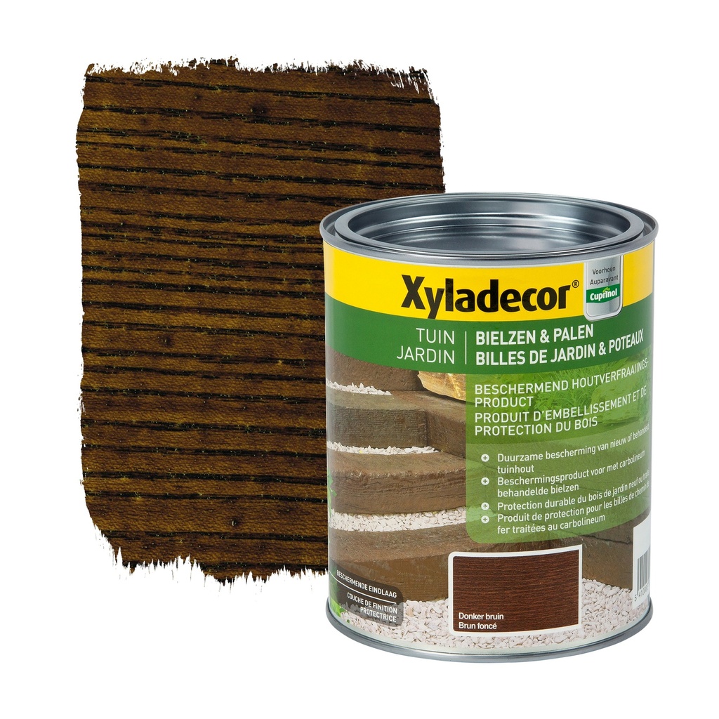 Xyladecor Bielzen & Palen Donkerbruin 1 L