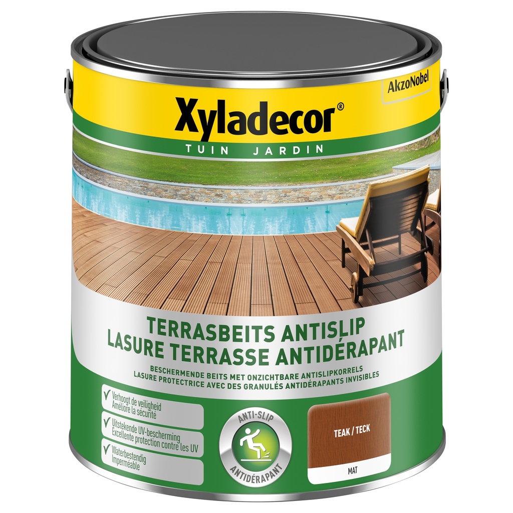 Xyladecor Terrasbeits Antislip Teak 2.5L