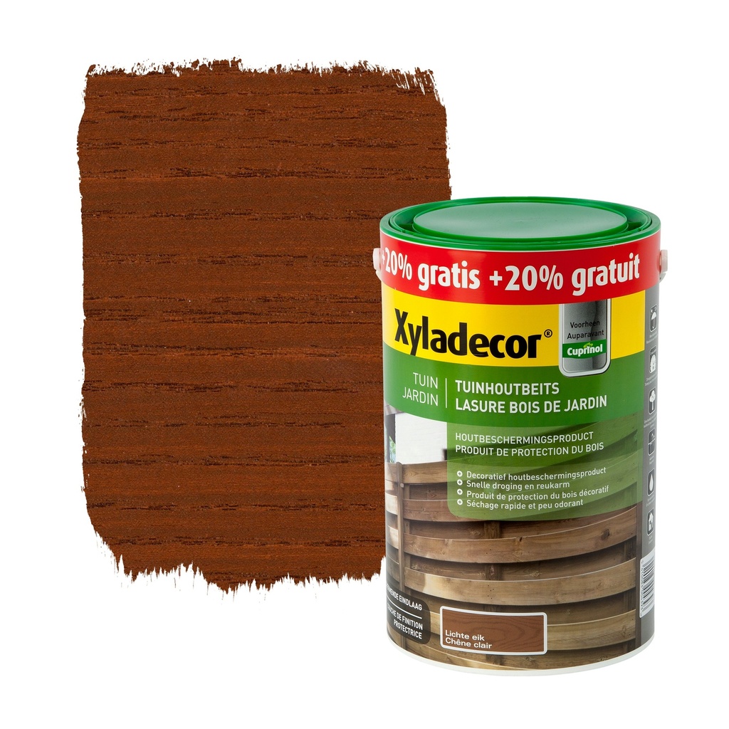 Xyladecor Tuinhoutbeits Lichte Eik 5+1L