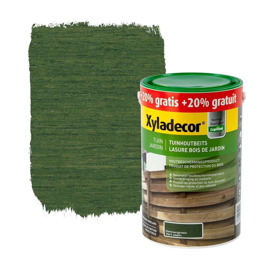Xyladecor Tuinhoutbeits Dennengroen 5+1L