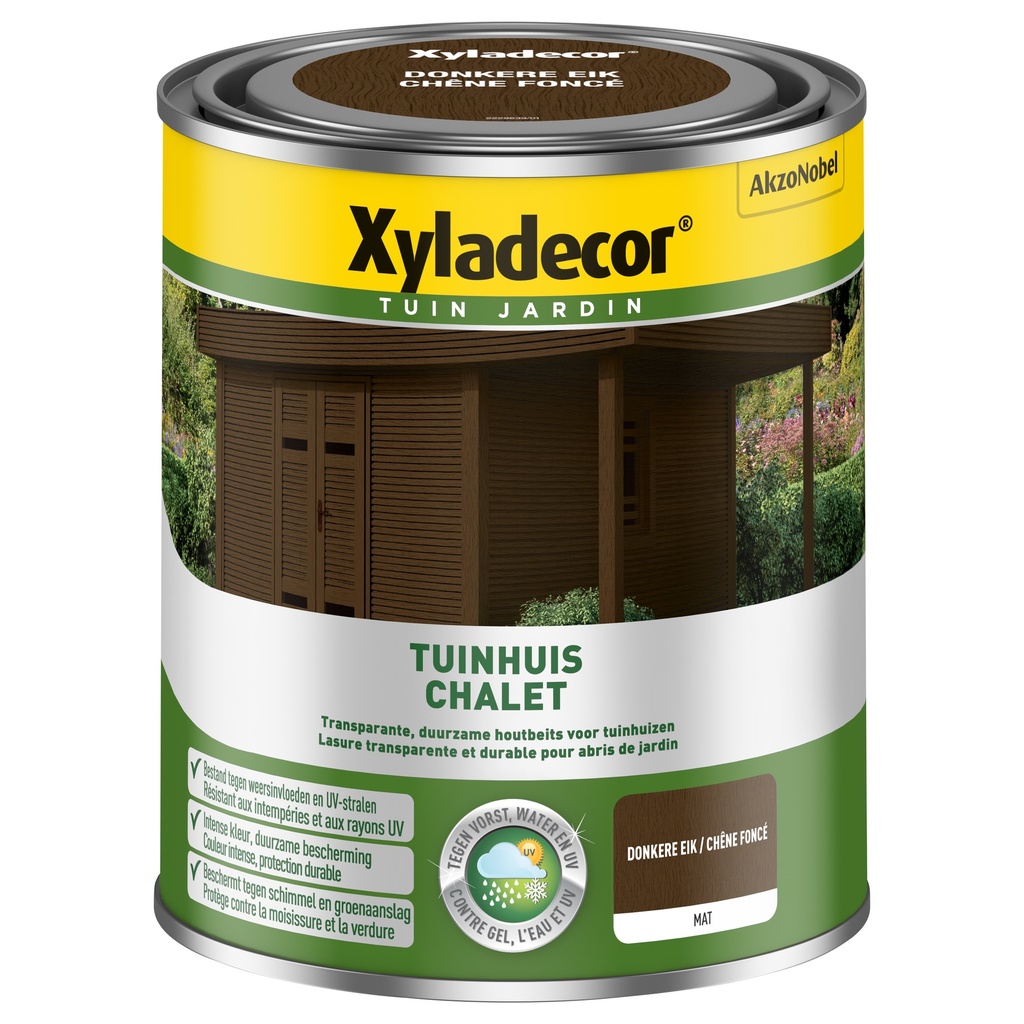 Xyladecor Tuinhuis WB Donkere Eik 750ML