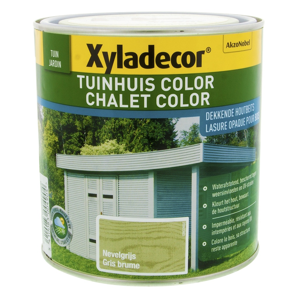 Xyladecor Tuinhuis Color Nevelgrijs 1 L
