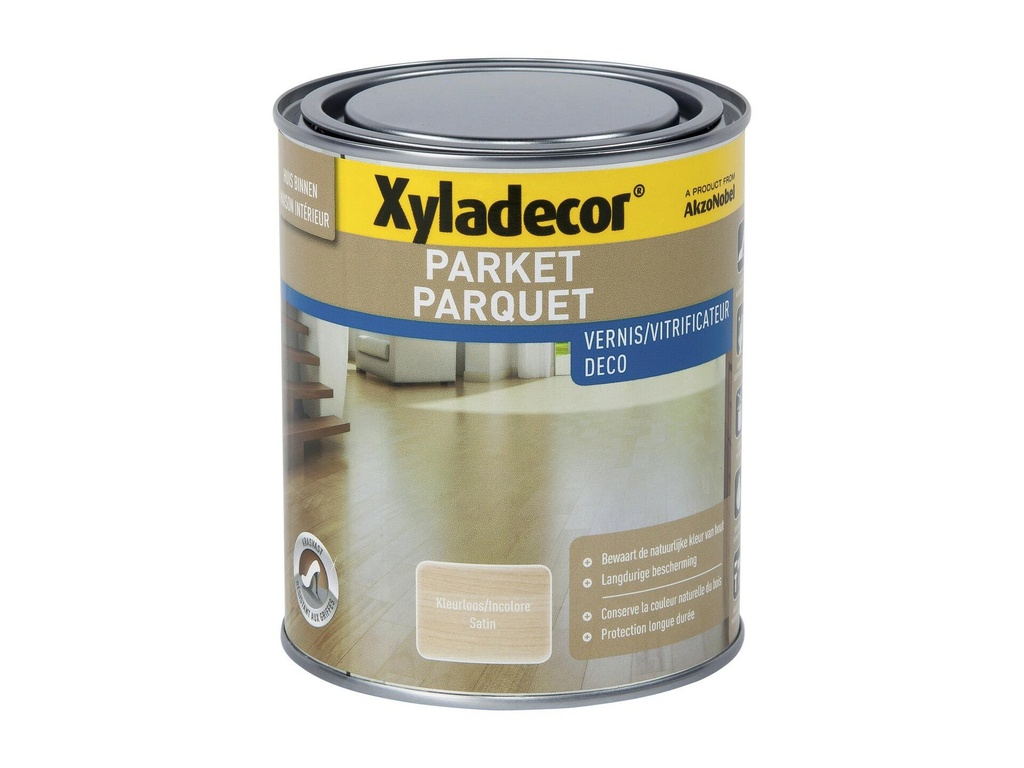 Xyladecor Parket Vernis Deco Satin Kleurloos 0,75L
