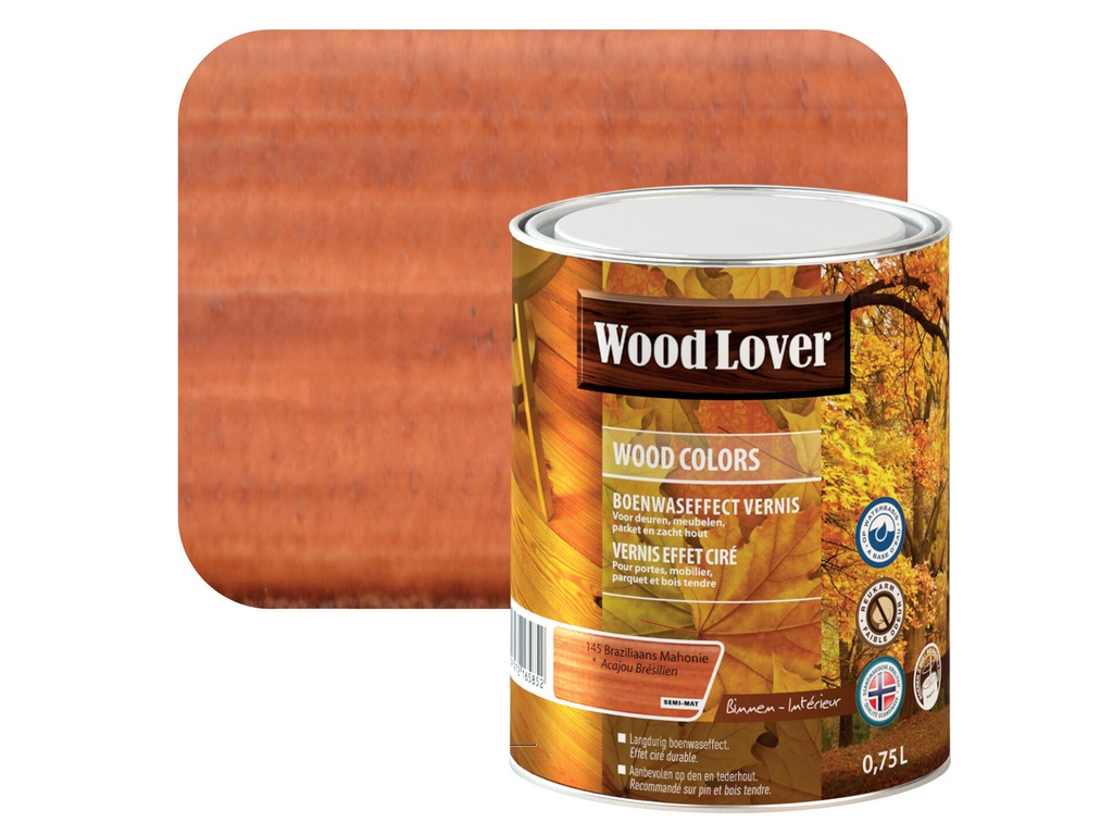 WOODLOVER WOOD COLORS 145 BRAZ. MAHONIE 0,75L