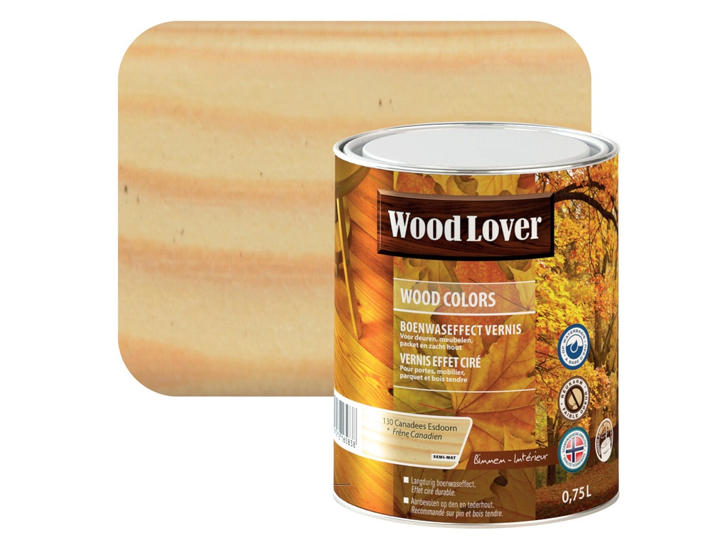 WOODLOVER WOOD COLORS 130 CANADEES ESDOORN 0,75L