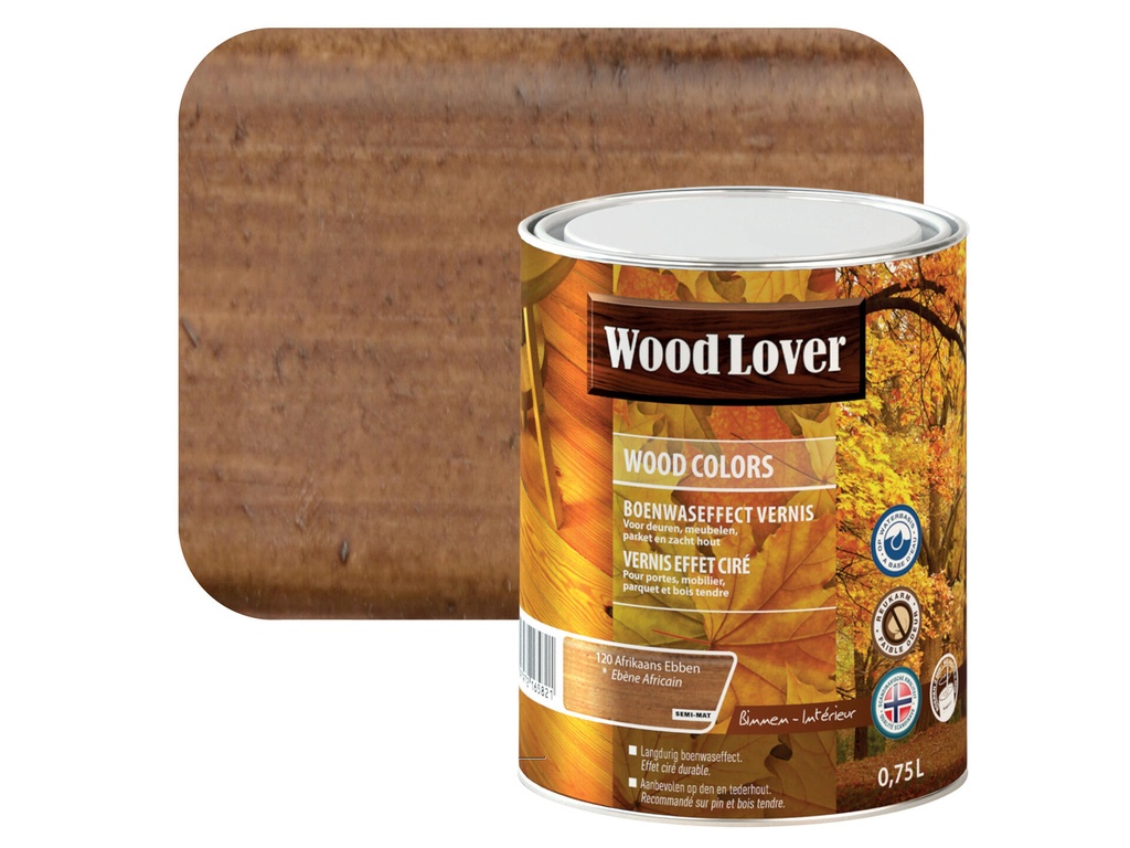 WOODLOVER WOOD COLORS 120 AFRIKAANS EBBEN 0,75L