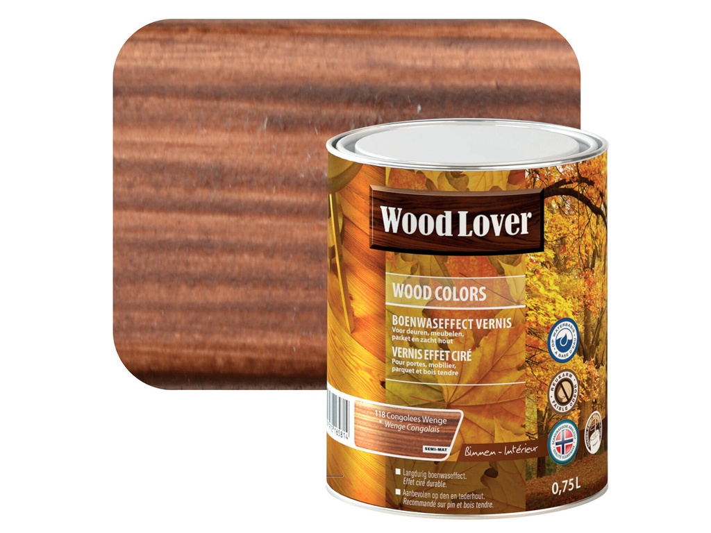 WOODLOVER WOOD COLORS 118 CONGOLEES WENGE 0,75L