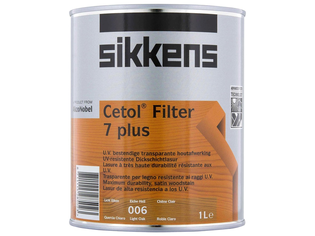 Sikkens Cetol Filter 7 plus 1l lichte eik 006