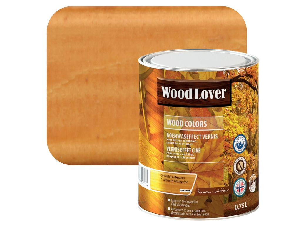 WOODLOVER WOOD COLORS 109 MALEIS MERANTI 0,75L