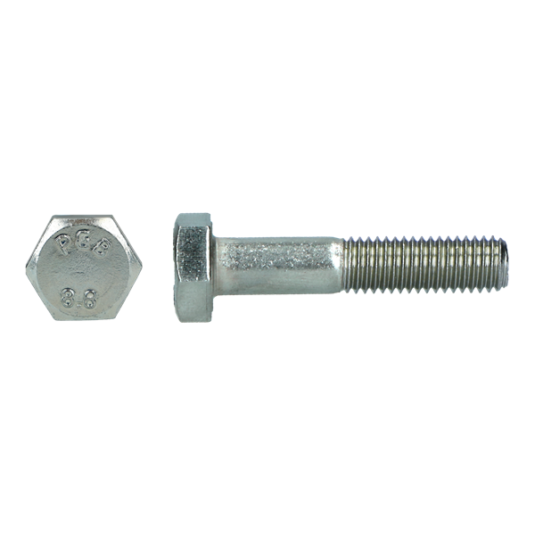 Zeskantbout 8.8 DIN 931 M10x100 Zn 50st