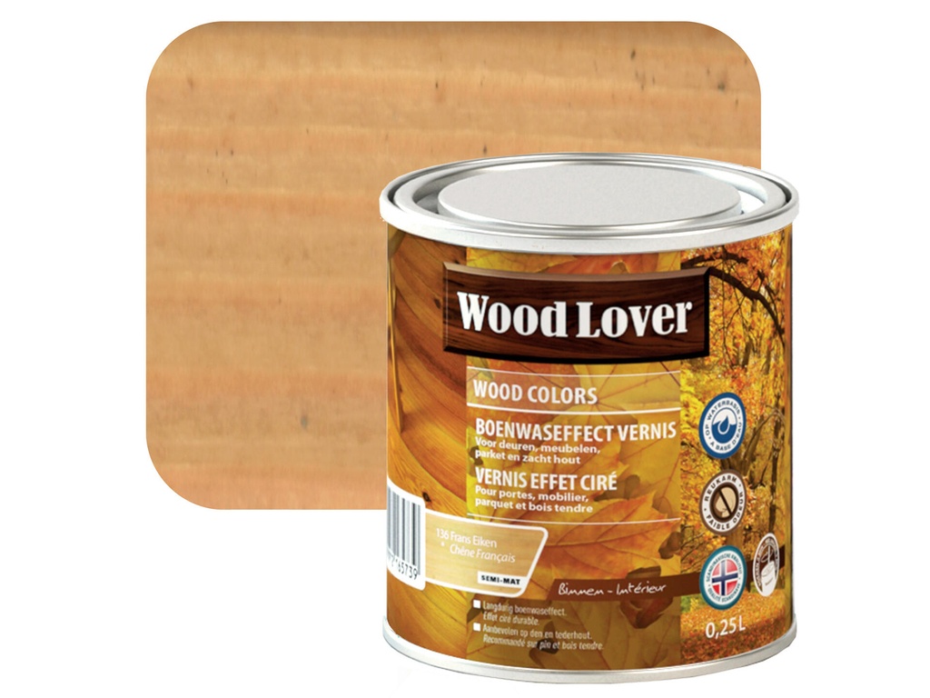 WOODLOVER WOOD COLORS 136  FRANS EIKEN 0,25L