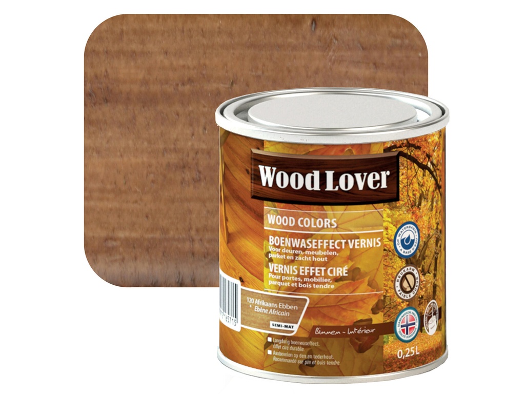 WOODLOVER WOOD COLORS 120  AFRIKAANS EBBEN 0,25L