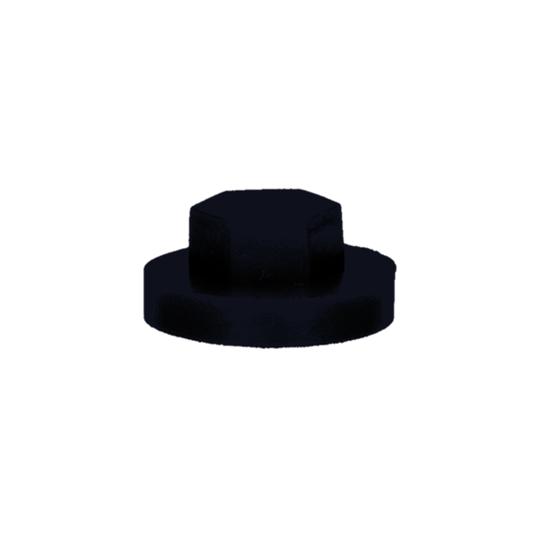 Afdekkap zeskant SW 3/8" (16mm) R9005 100st