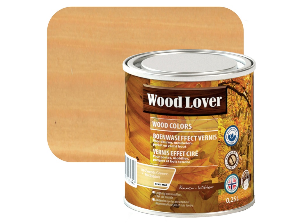 WOODLOVER WOOD COLORS 116  ZWEEDS GRENEN 0,25L
