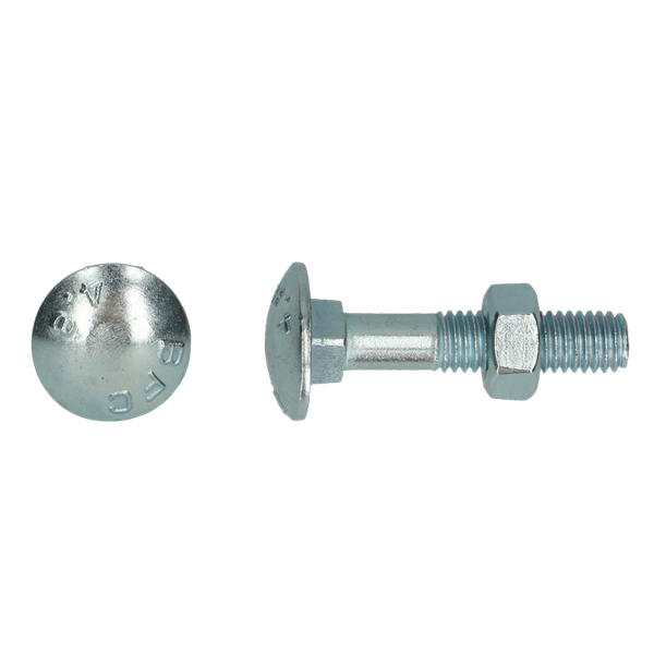 Houtbout 4.8 DIN 603/555 M 8x130 Zn 50S