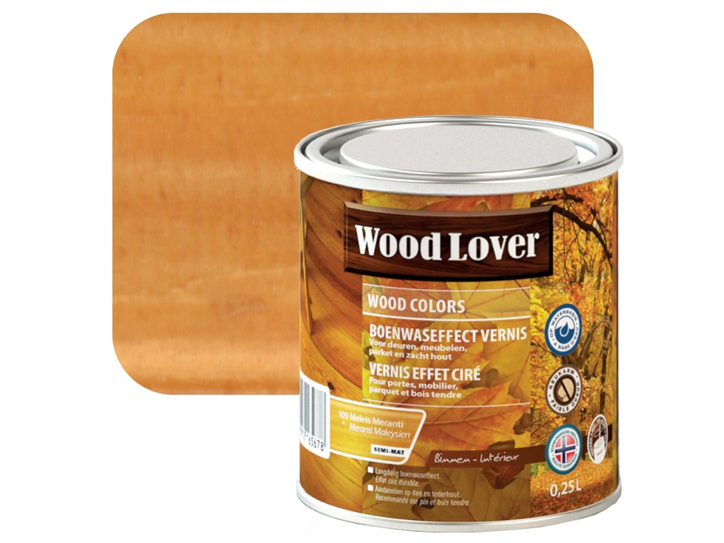 WOODLOVER WOOD COLORS 109  MALEIS MERANTI 0,25L