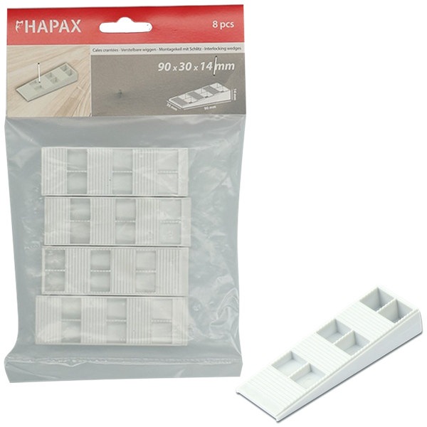 HAPAX wiggen geribbeld 30x14,00x90 /8st