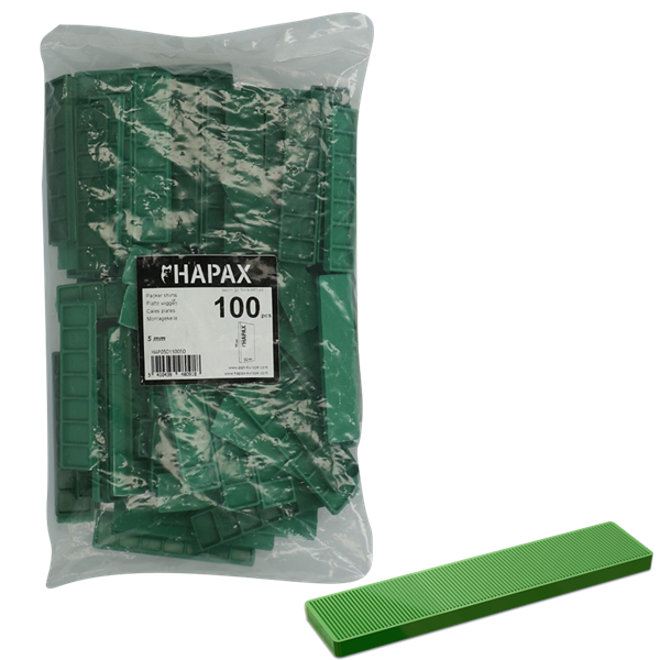 HAPAX platte wiggen Ø5x22x95 /100st(grn)