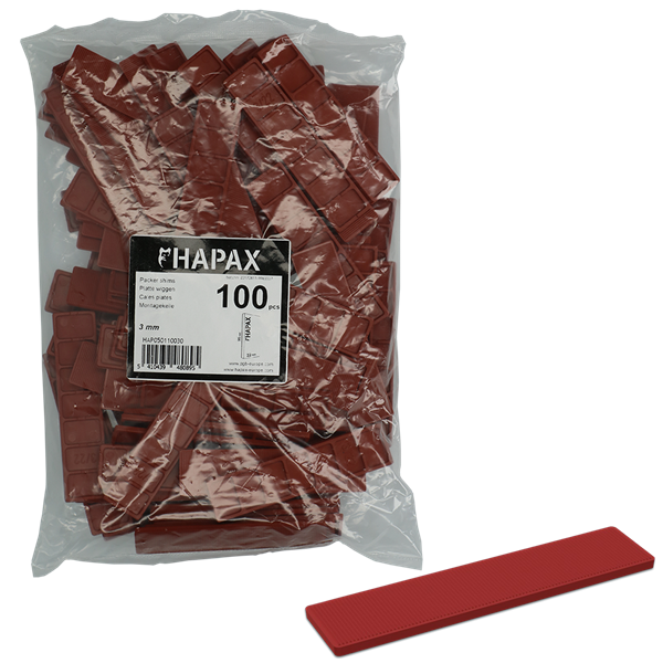 HAPAX platte wiggen Ø3x22x95 /100st (rd)