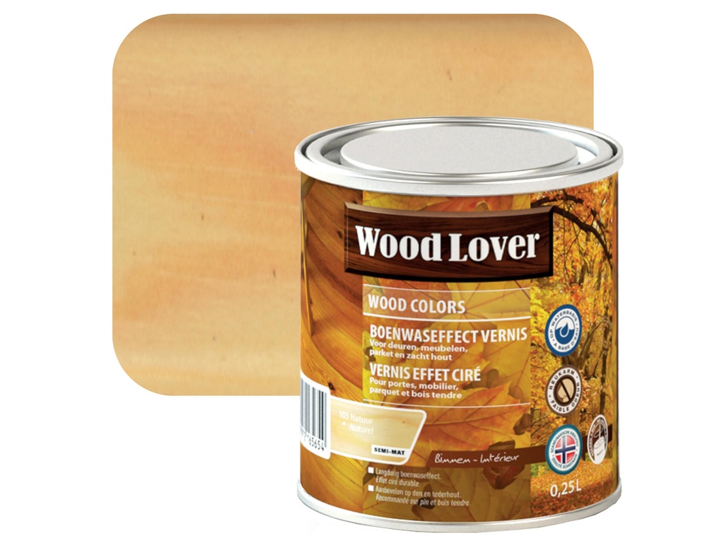 WOODLOVER WOOD COLORS 103 NATUUR 0,25L