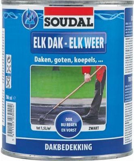 SOUDAL ELK DAK - ELK WEER ZWART 750ML