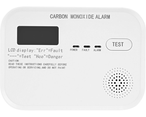 Profile CO-melder met LCD scherm 3AA 1 jaar wit