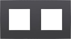 [NI13376800] NIKO Tweevoudige afdekplaat met 71 mm centerafstand Intense anthracite 133-76800