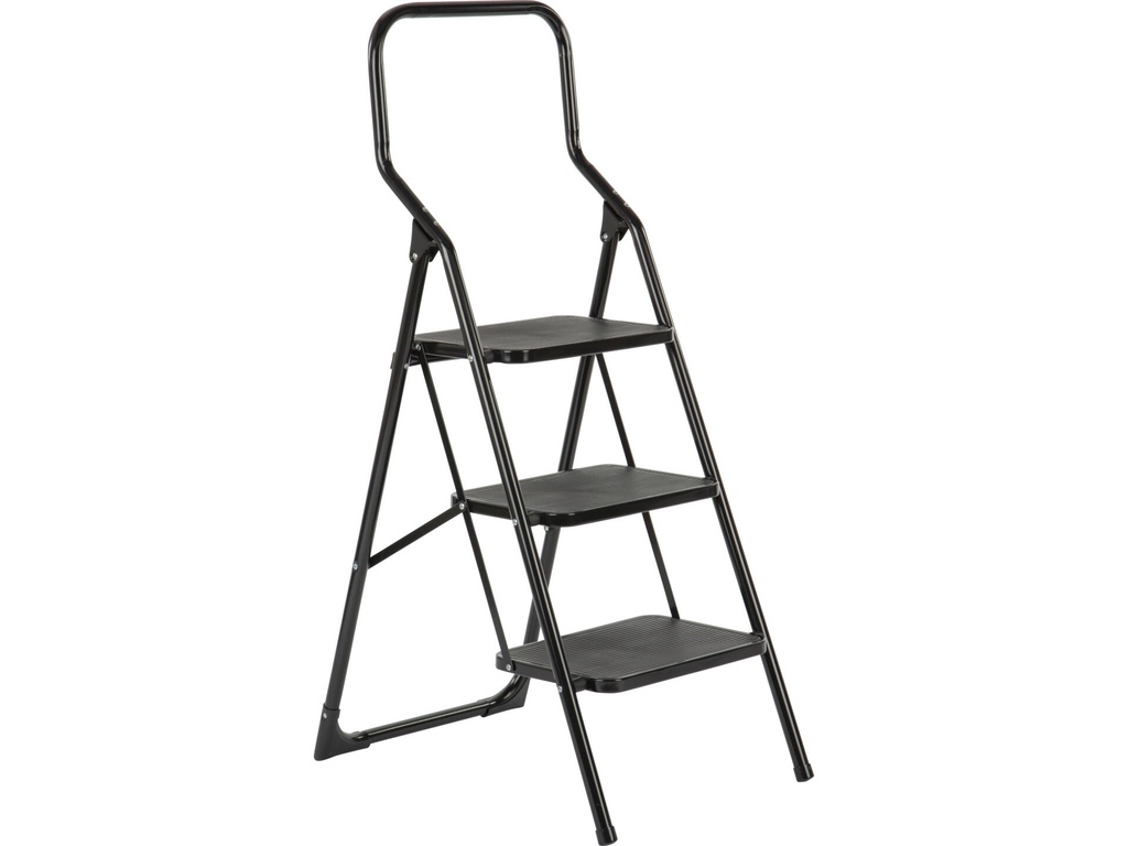 Escalo Big Step Trapladder 3 Treden Zwart