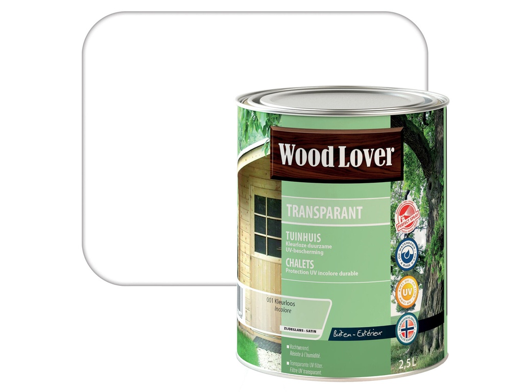 WOODLOVER TRANSPARANT TUINHUIS 2,5 LITER