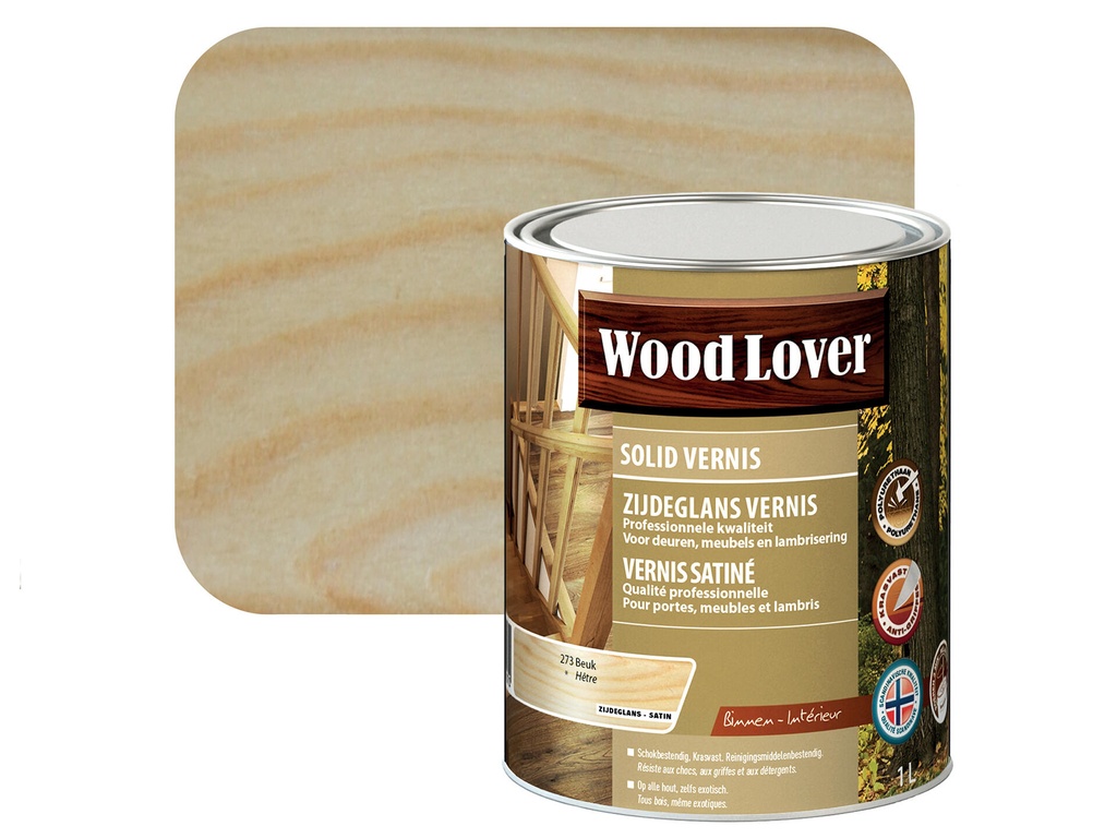WOODLOVER SOLID VERNIS 273 BEUK 1L
