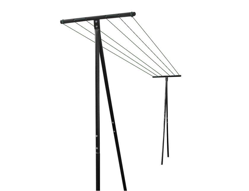 Practo Home Droogpaal Zwart 2 stuks + waslijn