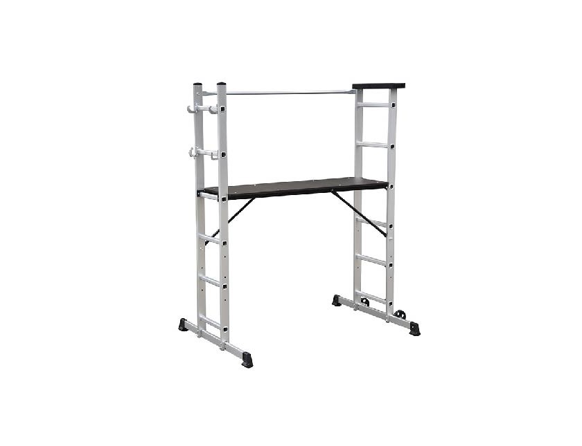 [L718] Escalo Multiwork Combi Stelling-Ladder 2x6 Treden + Wielen