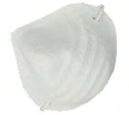 2 STOFMASKERS CE WORK PLUS FFP1