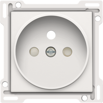 NIKO Plaatje Stopcontact inbouwdiepte 21mm white 101-66101