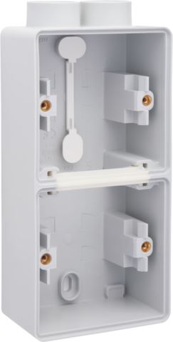 NIKO HYDRO dubbele verticale opbouwdoos met één tweevoudige M20-ingang Grijs 700-84202