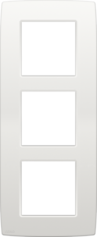 NIKO Drievoudige afdekplaat met 60 mm centerafstand, verticaal Original white 101-76300