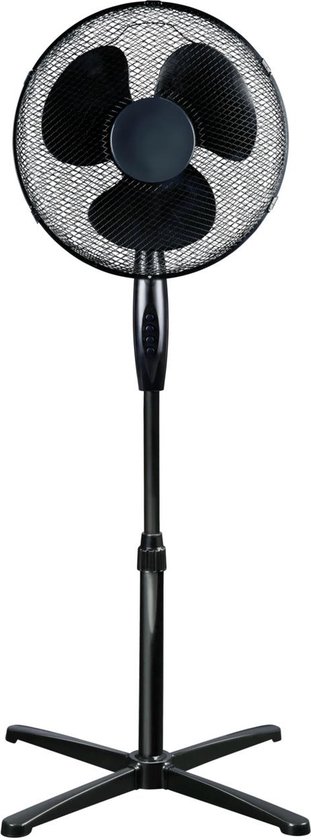 VENTILATOR 40CM STATIEF ZWART