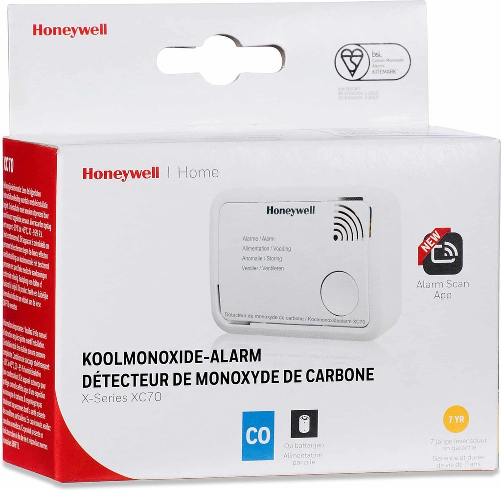Honeywell Koolmonoxidemelder(Co) XC70**
