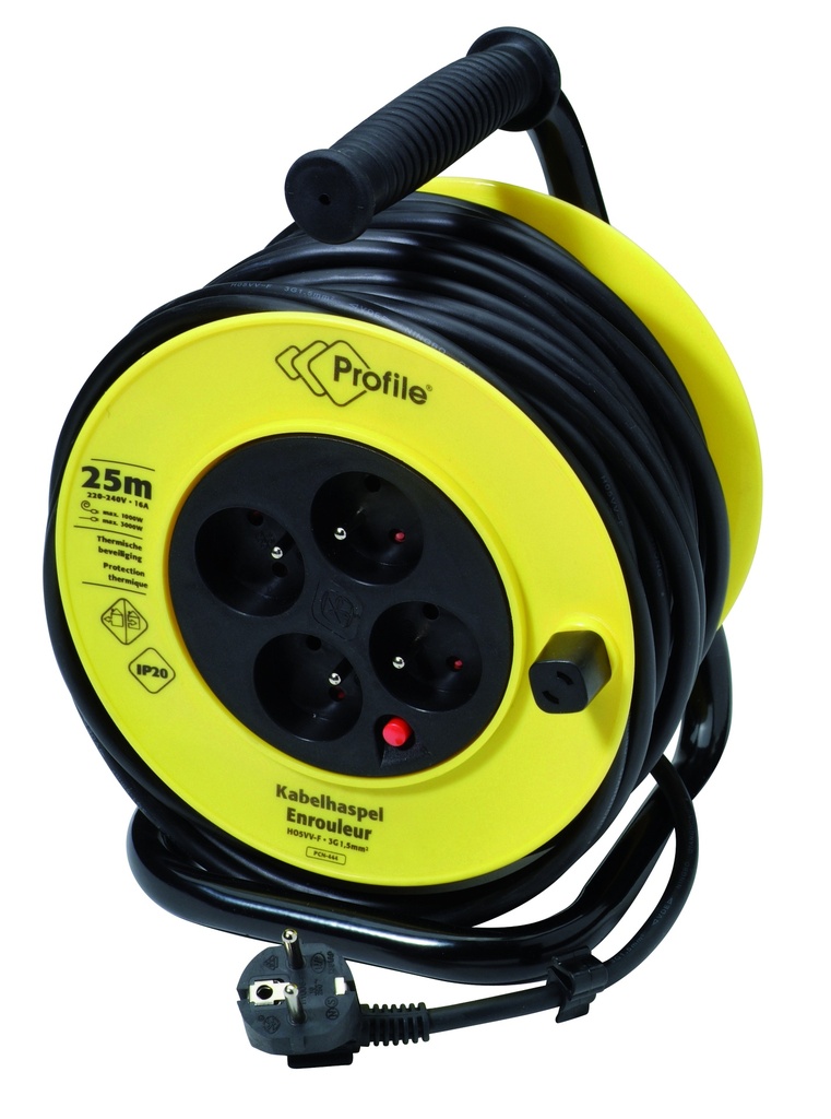 KABELHASPEL 25M  3G1,5 Profile